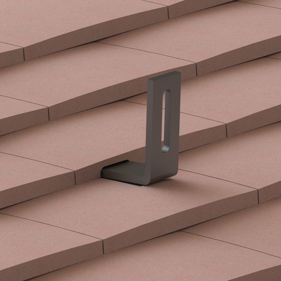 Roof tile hook sunfixings inox