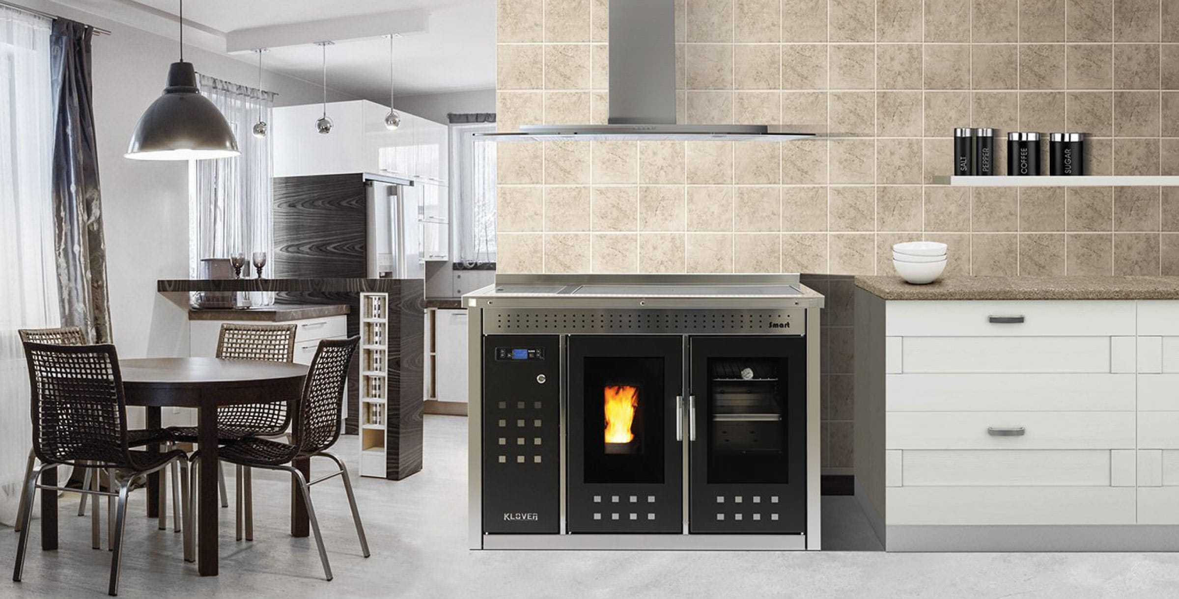Pellet range cooker - SMART 120 - Klover - 1 oven / not specified /  contemporary