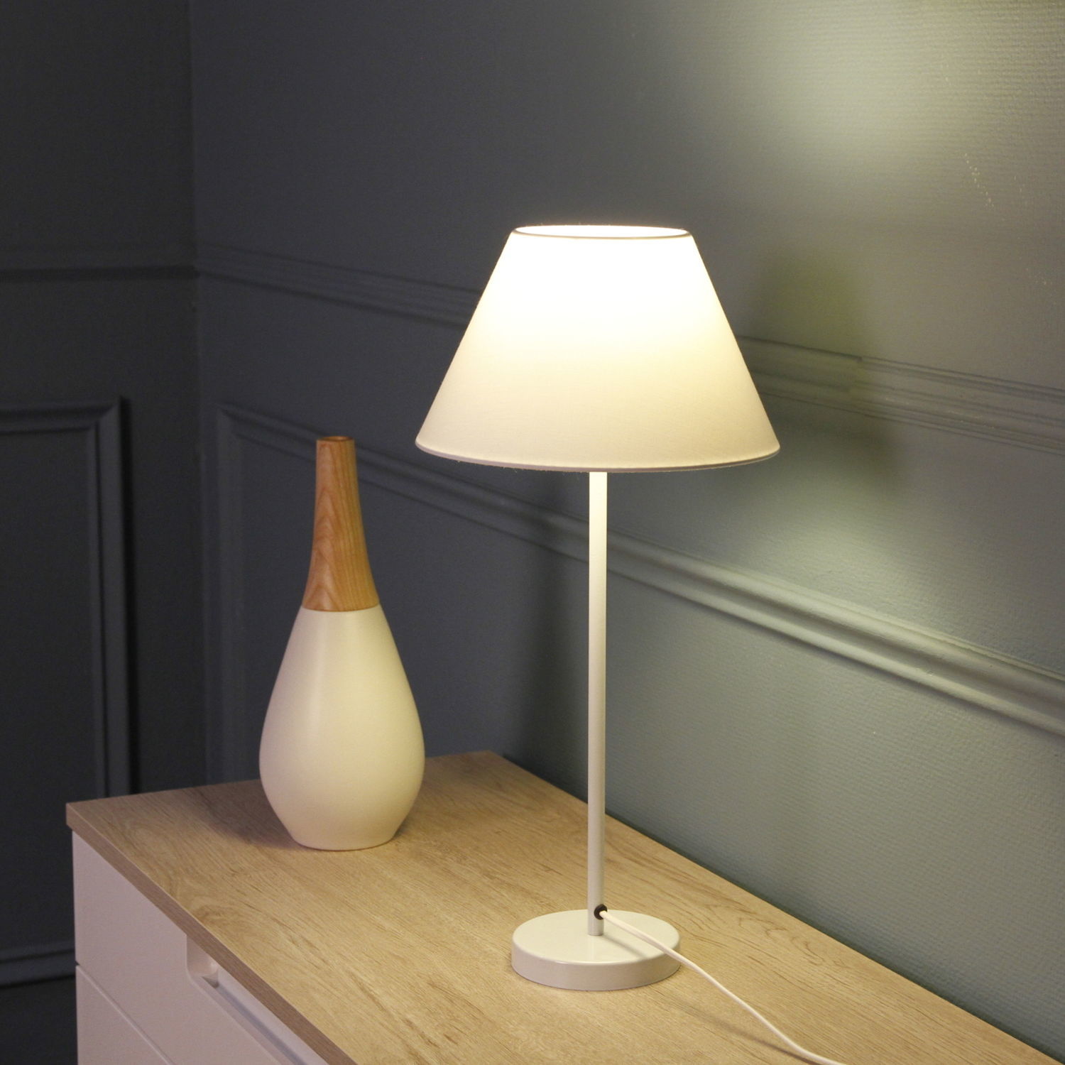 Contemporary lampshade METROPOLIGHT PVC / fabric / custom