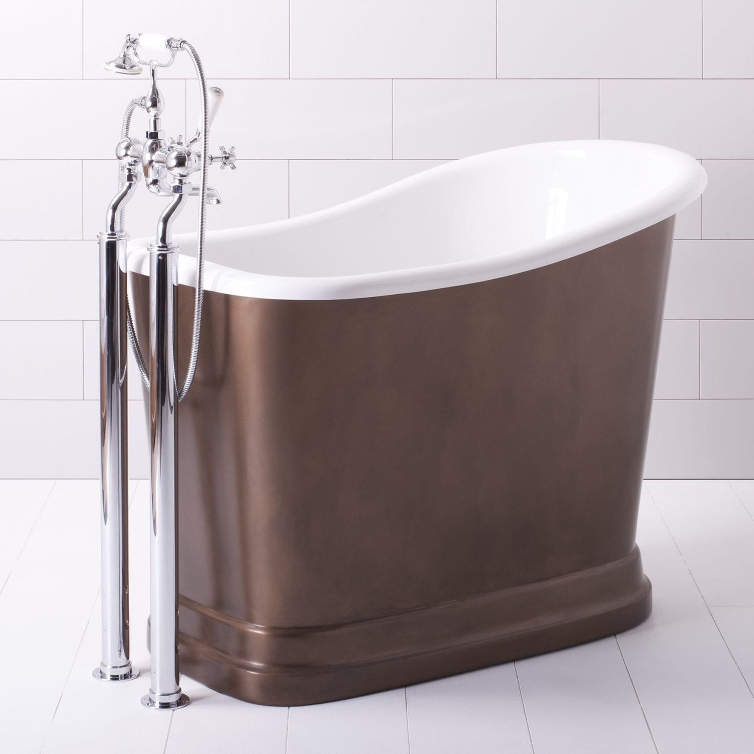 Oval bathtub - TUBBY TORRE - Albion Bath Co - free-standing / back to ...