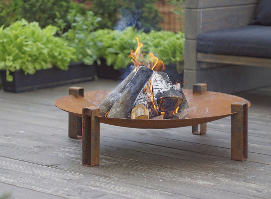 Wood Burning Fire Pit Carbon Steel Alna Curonian