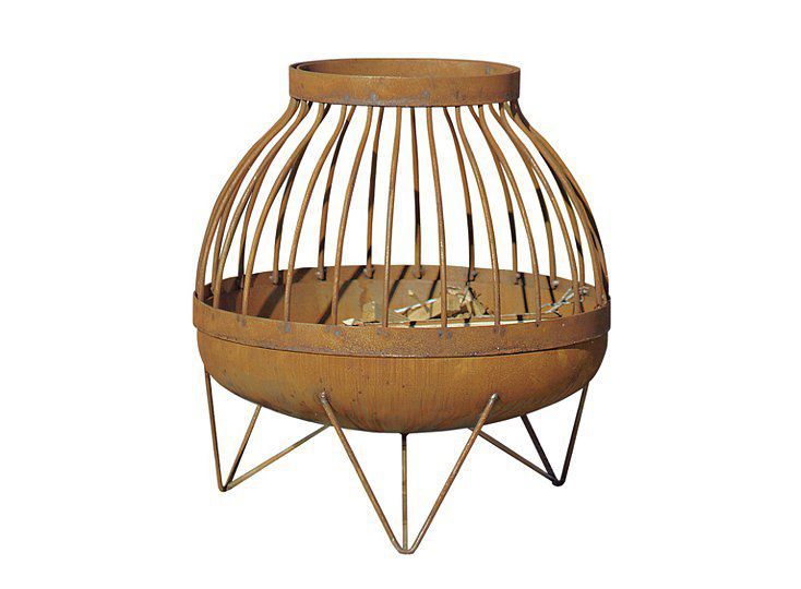 Wood Burning Fire Pit Steel Carbon Steel Contemporary Nida