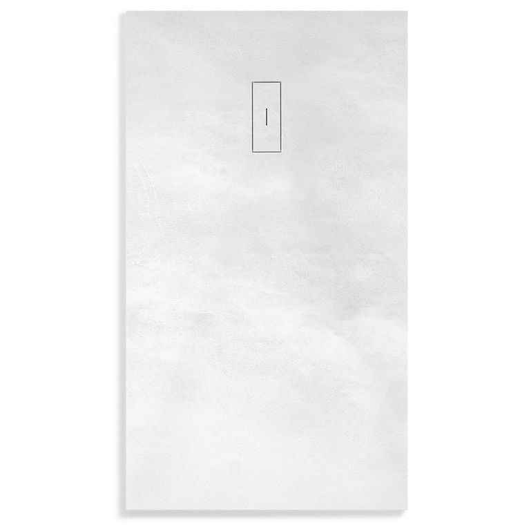 Rectangular shower base CEMENT Nuovvo floor level / resin / slate