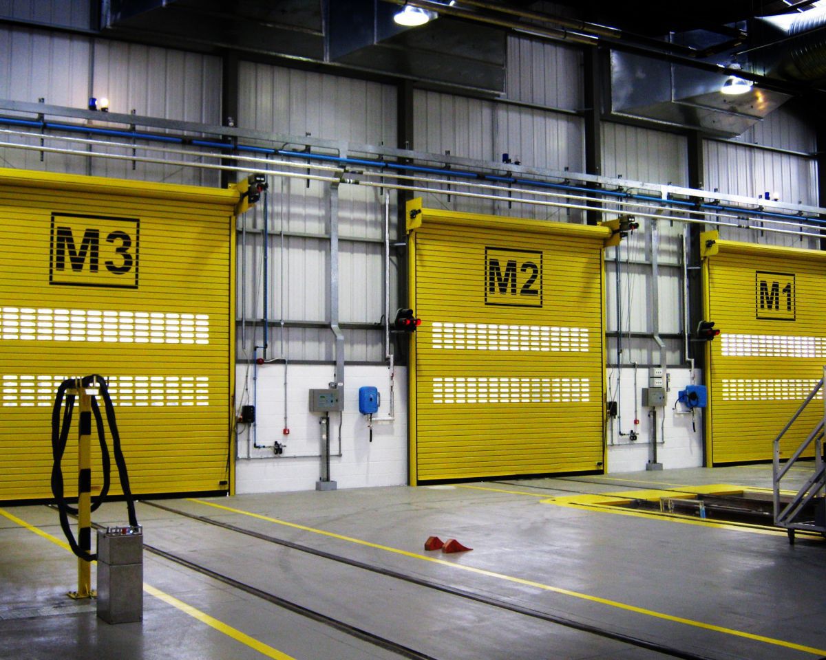 Roller Shutter Galvanized Steel Door Electric Industrial