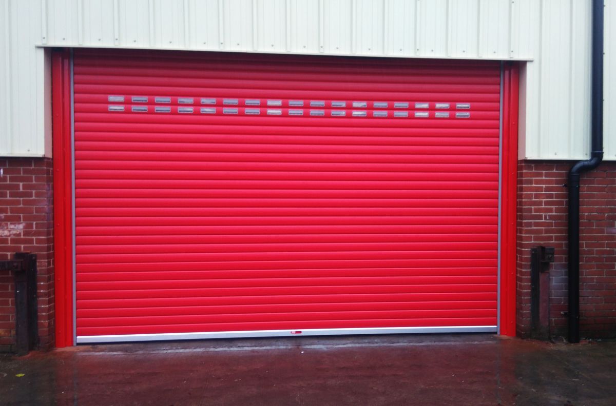 Roller Shutter Galvanized Steel Door Electric Industrial