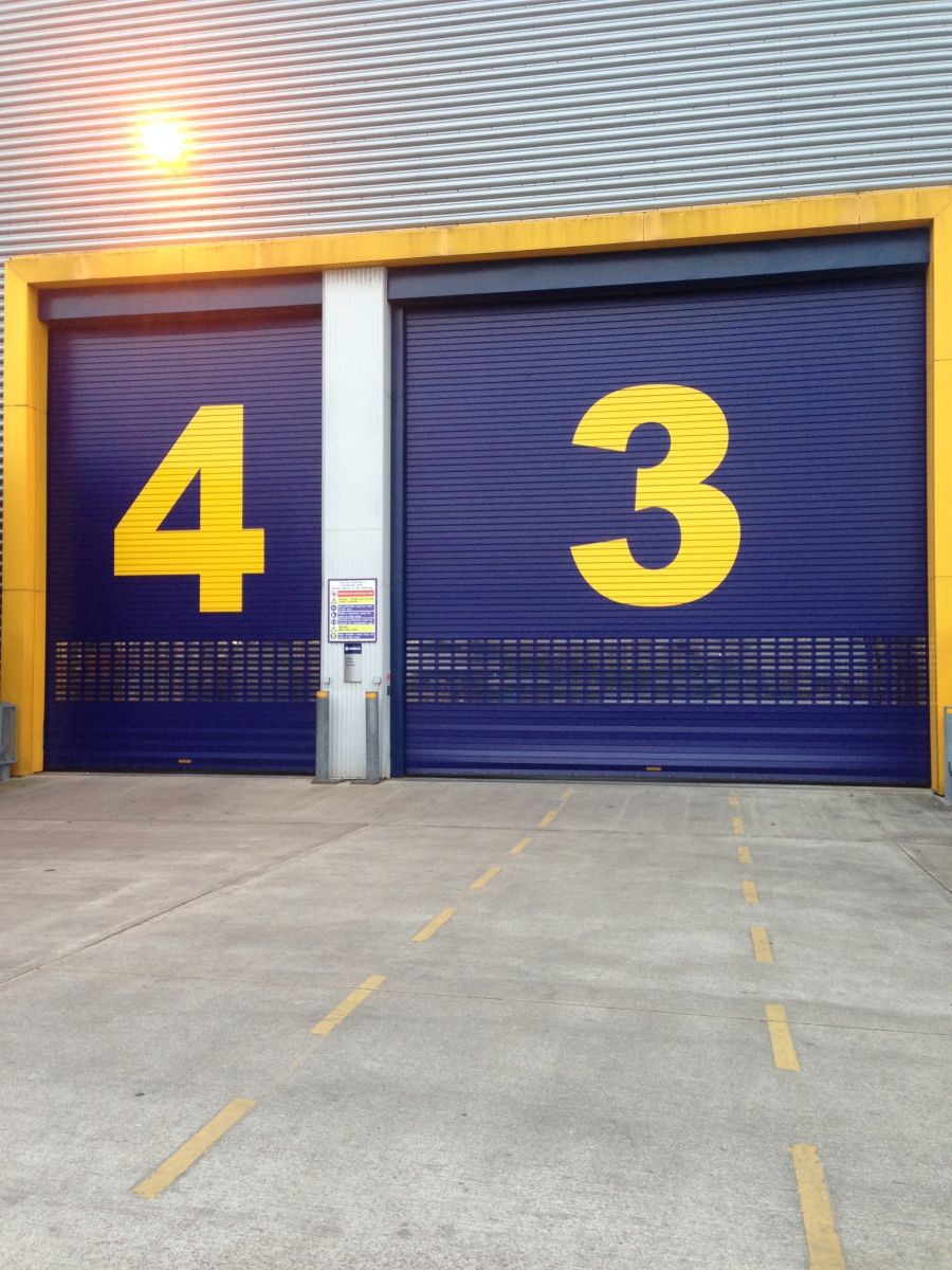 Roller Shutter Galvanized Steel Door Electric Industrial