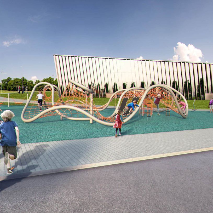 Playground climbing net - SHOUT.02 - Berliner Seilfabrik