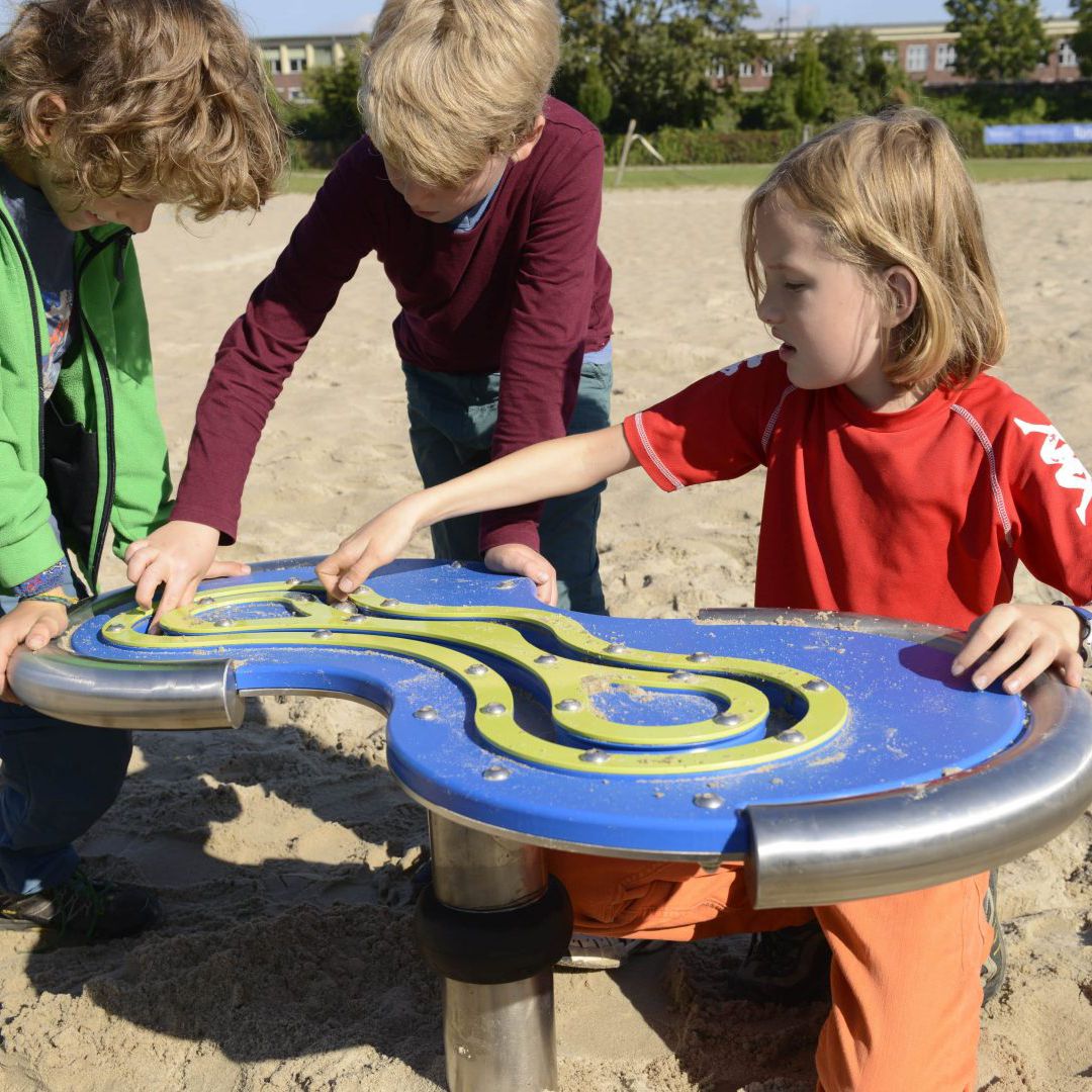 Contemporary Kids Game Table Outdoor For Playgrounds Rubber