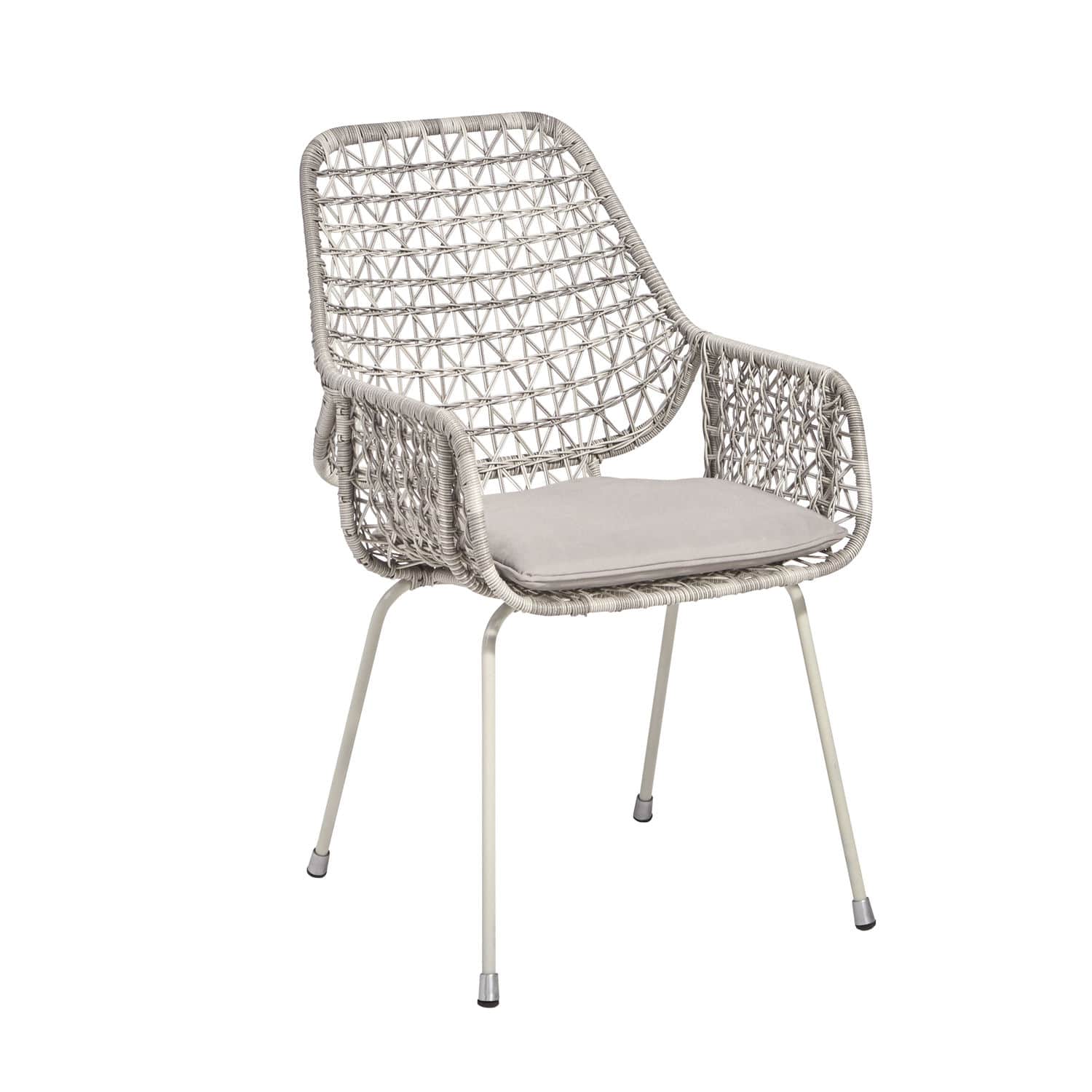 Contemporary dining chair ZARA applebee aluminum / with armrests