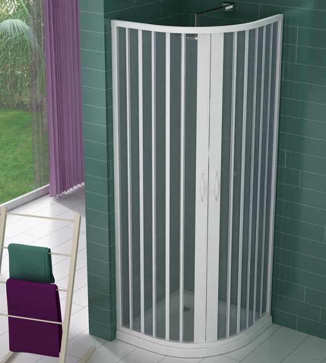 Sliding and stacking shower screen - SENIOR : VULCANO - PINTO