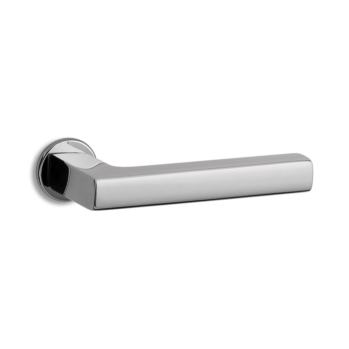 Door handle UNIT C3 Ento chromeplated brass / contemporary / home