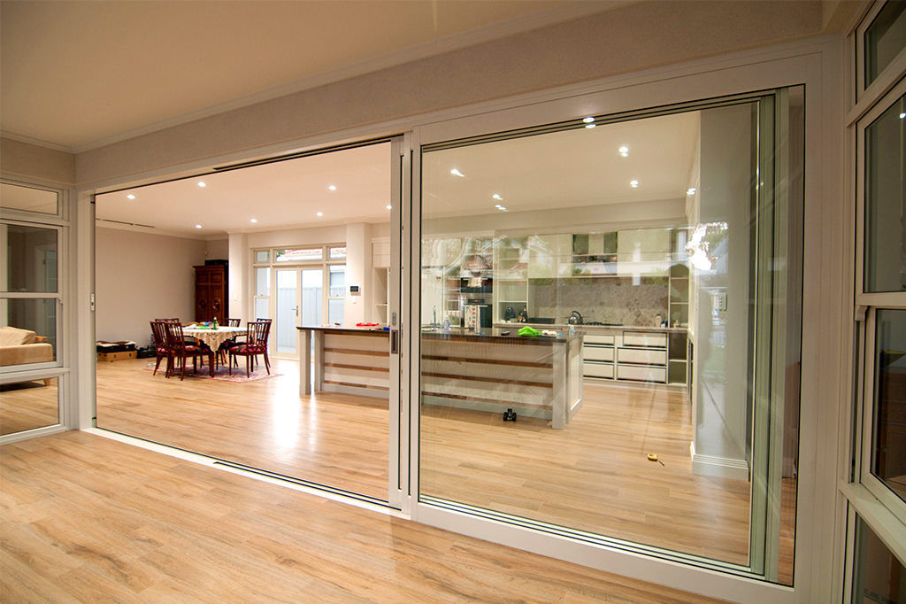 Sliding patio door PERGOROOF INC aluminum / doubleglazed