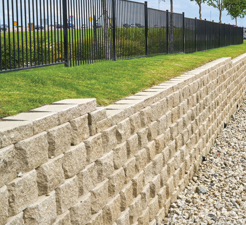 Hollow concrete block - REGAL STONE PRO - PAVESTONE - for retaining ...