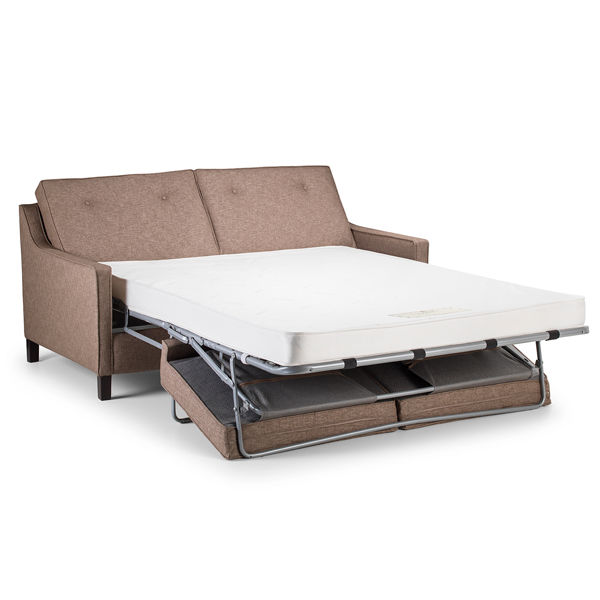 Sofa bed LICHFIELD Hypnos Contract Beds Ltd contemporary / brown / fabric