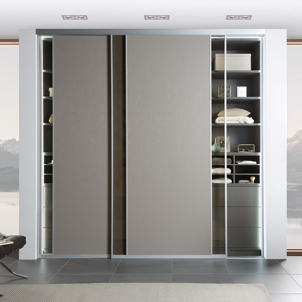 Contemporary Wardrobe Sedimenti Noteborn Bv Wooden Glass Sliding Door 9015