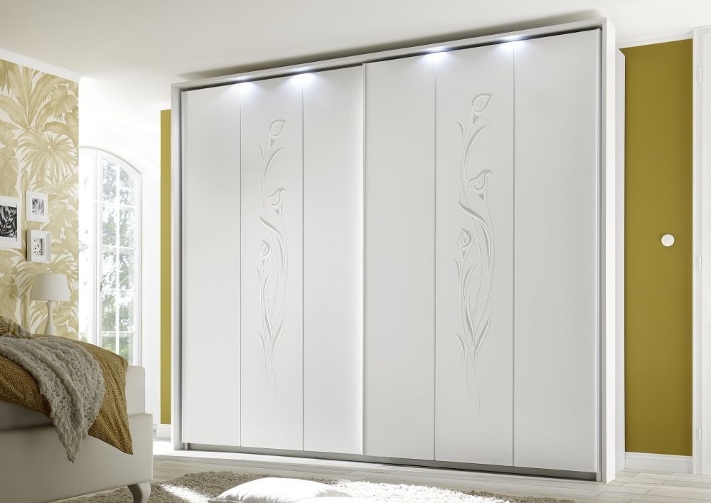 Contemporary Wardrobe Wooden With Sliding Door Cleopatra