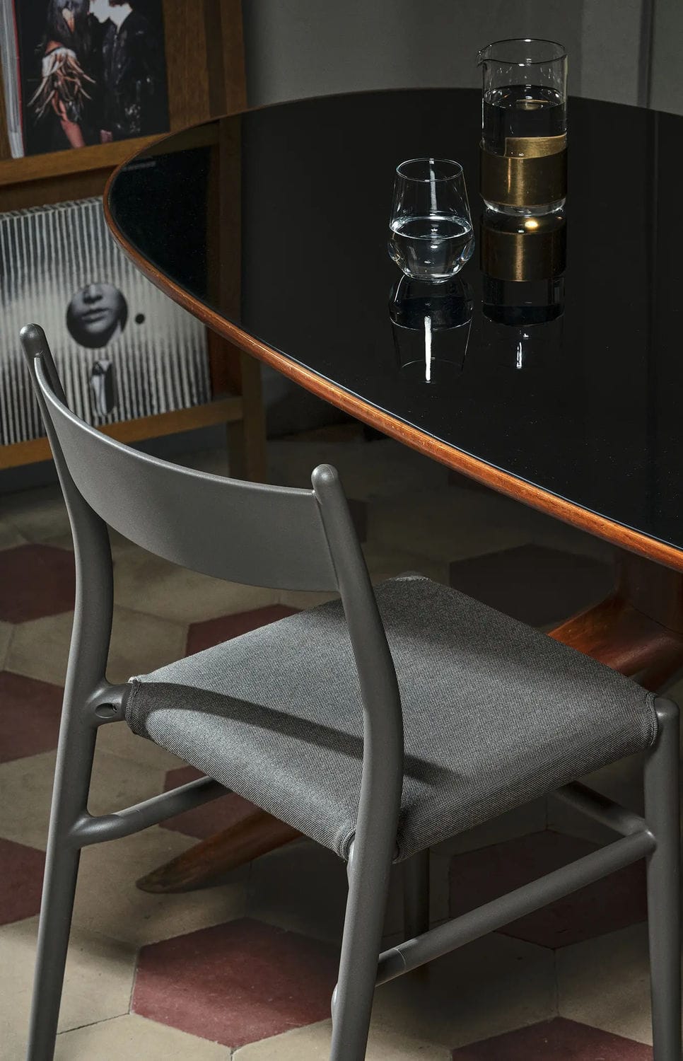 Contemporary chair - Joi - TOOU - indoor / garden / fabric