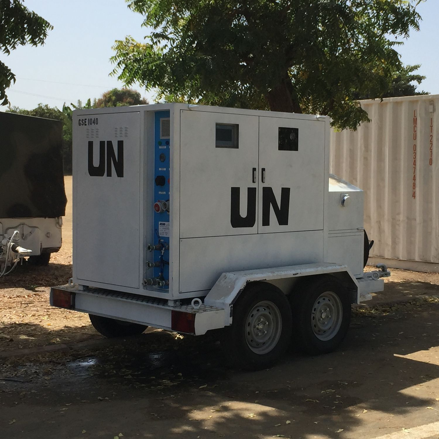 Mobile water treatment plant WATERTECH DWE SW AZUD metal / with