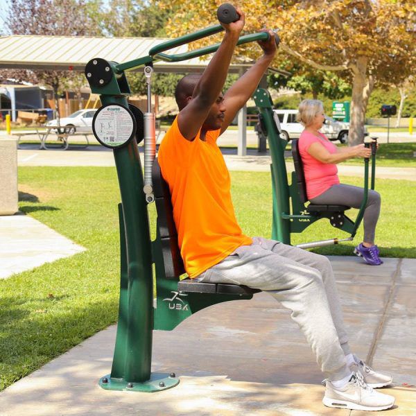 Arm curl weight training machine UBX248 Greenfields Outdoor
