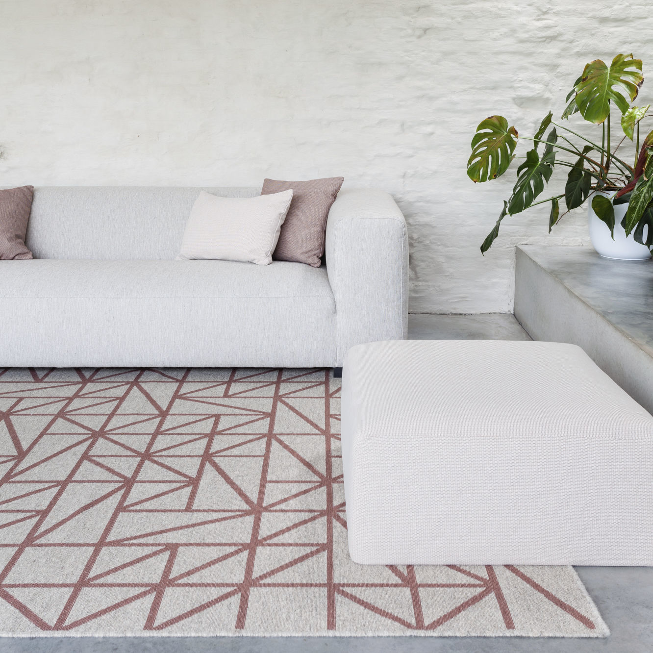 Woven carpet - OPUNTIA & COHEN - Aristide - viscose / wool / roll