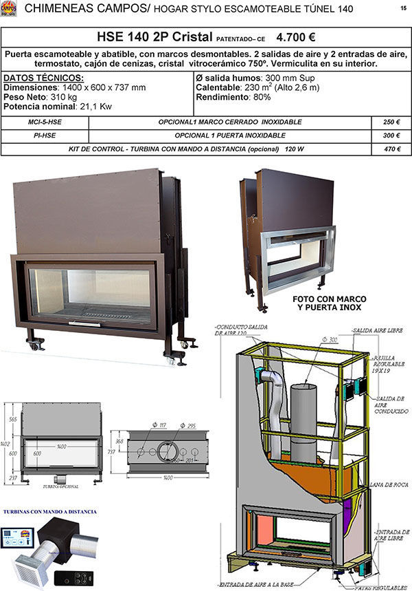 Fireplace With Retractable Door Wood Burning Contemporary