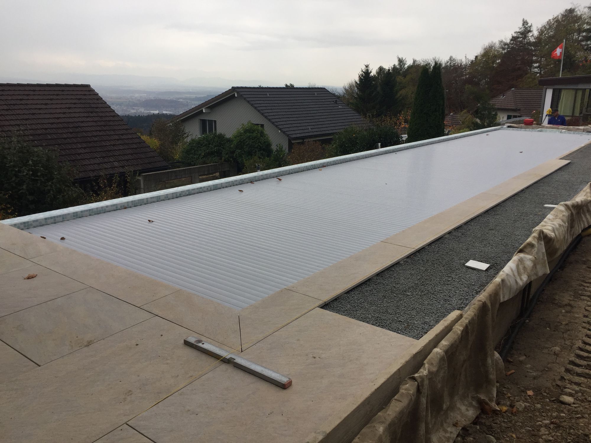 Semi Inground Swimming Pool Custom 15 X 2 6 1 5 Tilestone Semi Inground Swimming Pool Custom 15