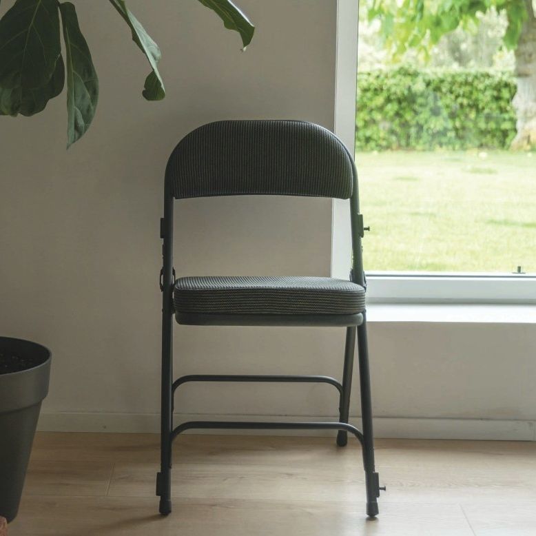 Folding chair Malmök Zown contemporary / fabric / steel base