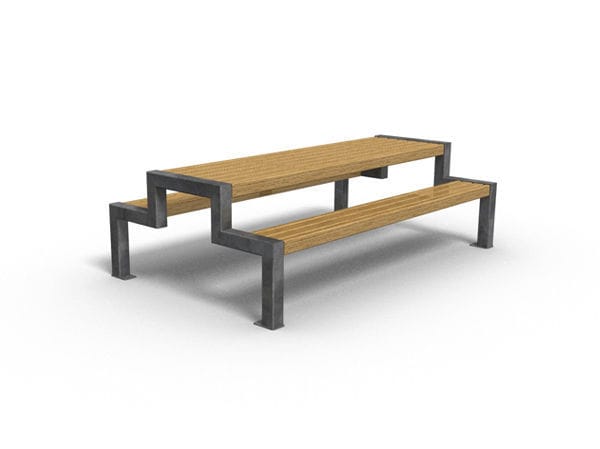 Contemporary Picnic Table Thetford Furnis Iroko Galvanized Steel Rectangular - How Wide Are Picnic Table Benches Contemporary Picnic Table Thetford Furnis Iroko Galvanized Steel Rectangular - How Wide Are Picnic Table Benches