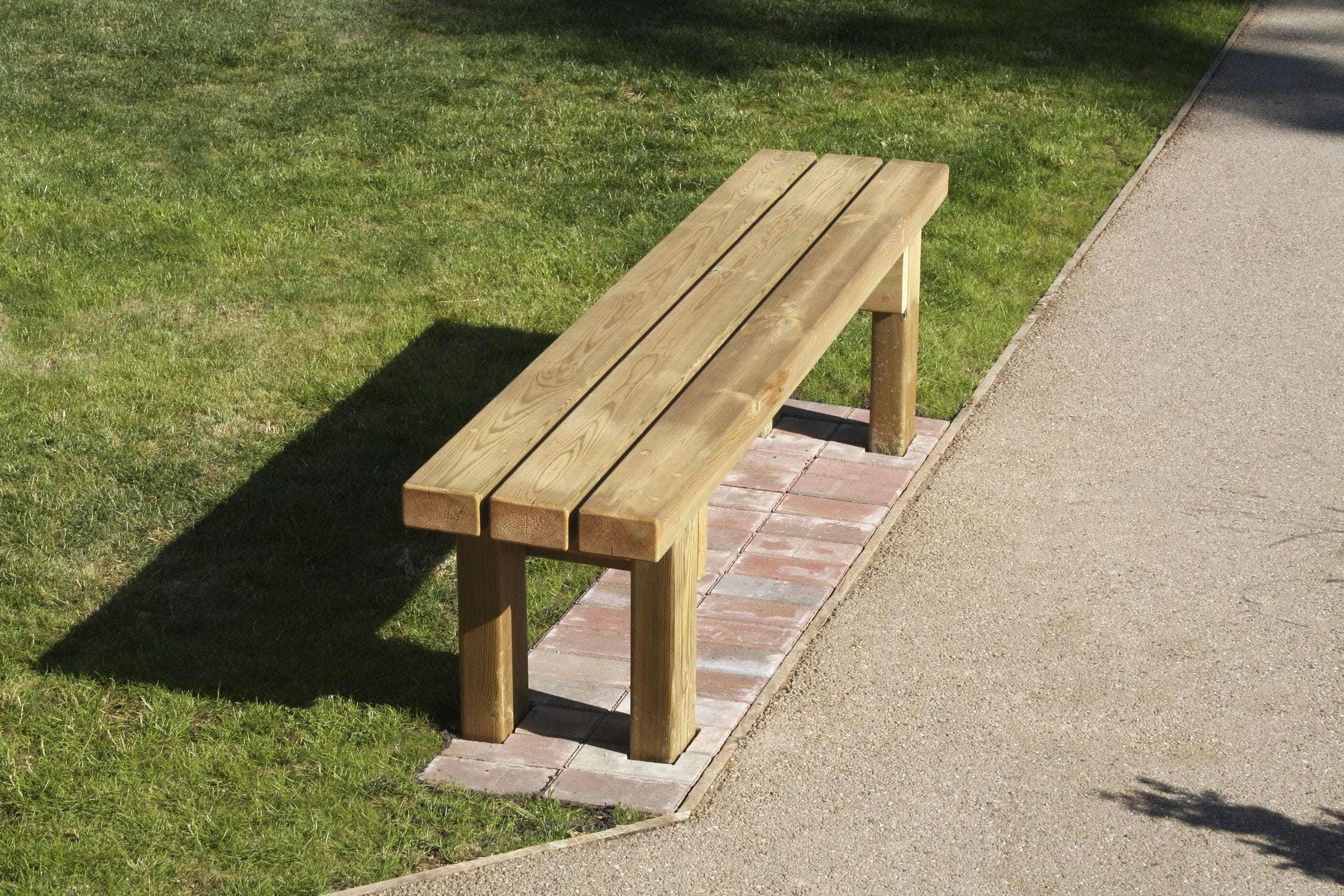 Public Bench Contemporary Wooden Sbn309 Langley Design