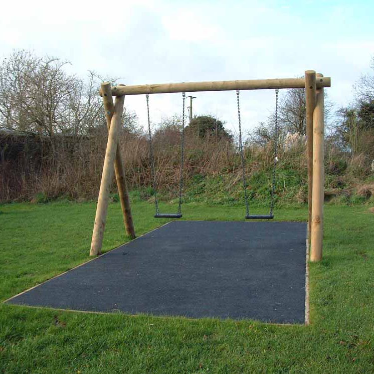 Wooden swing SETTER PLAY playground / double