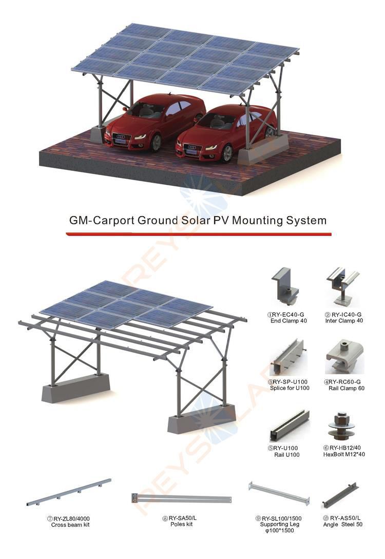 Parking Lot Mounting System Stand Alone For Pv Applications