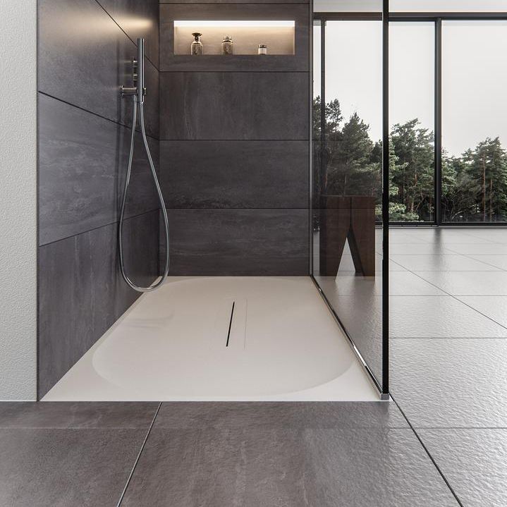 Rectangular shower base - LAGOON-SH01 - Le Projet - raised / Solid ...