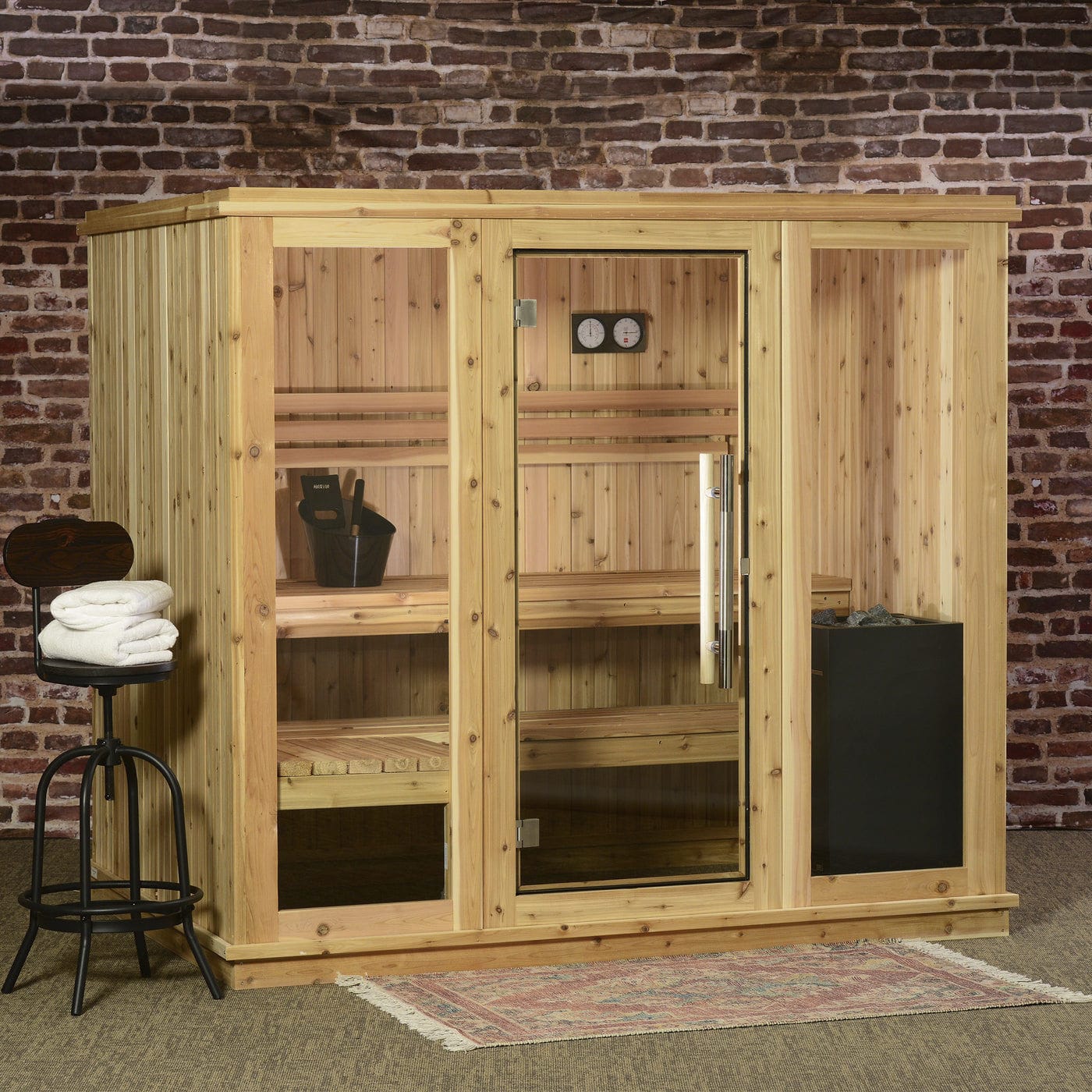 Home sauna BRIDGEPORT Almost Heaven Saunas wooden / tempered