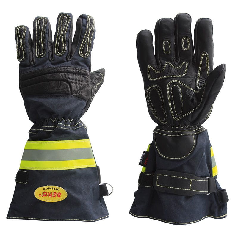 Fireretardant glove 6035490 Aslö GmbH fabric / Kevlar® / leather