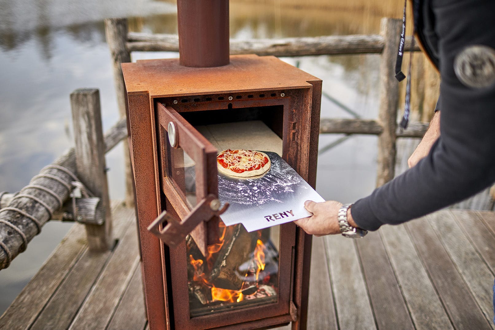 Home pizza oven - Quercus - RB73 - wood-burning / free-standing