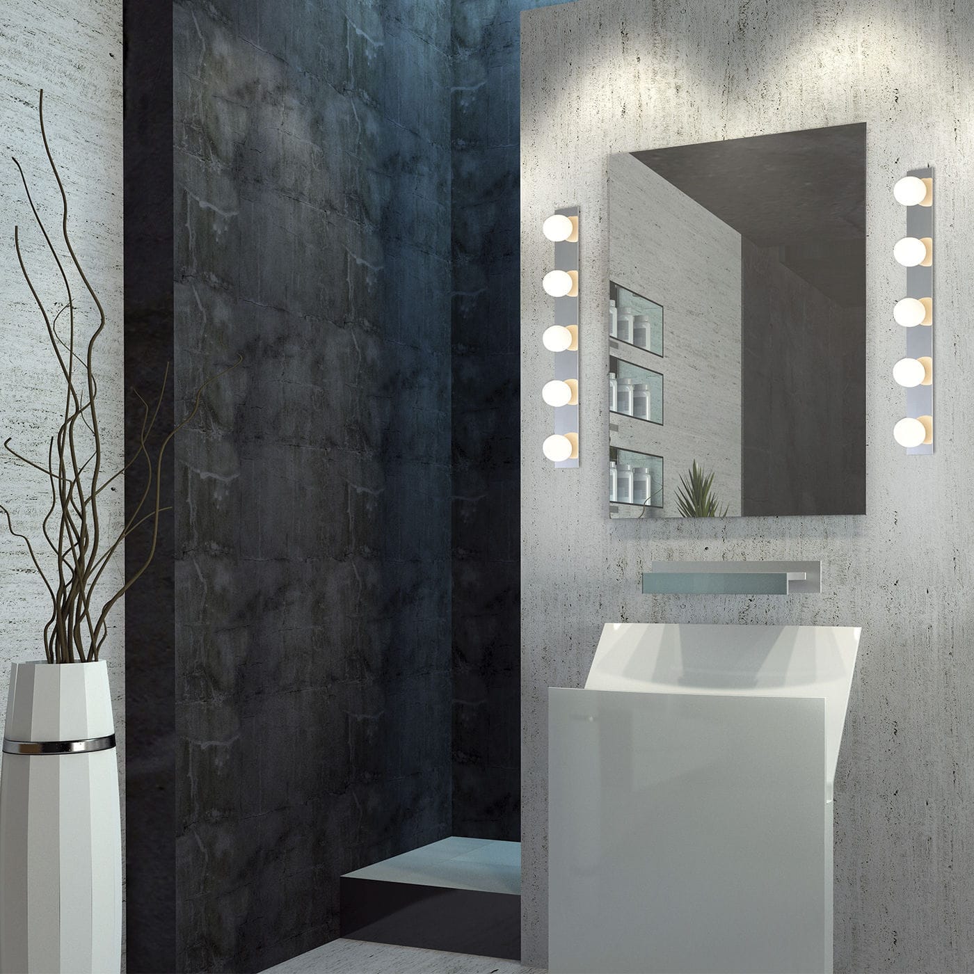 Contemporary Wall Light Bulbstrip Top Gmbh Co Kg Contemporary Wall Light Bulbstrip