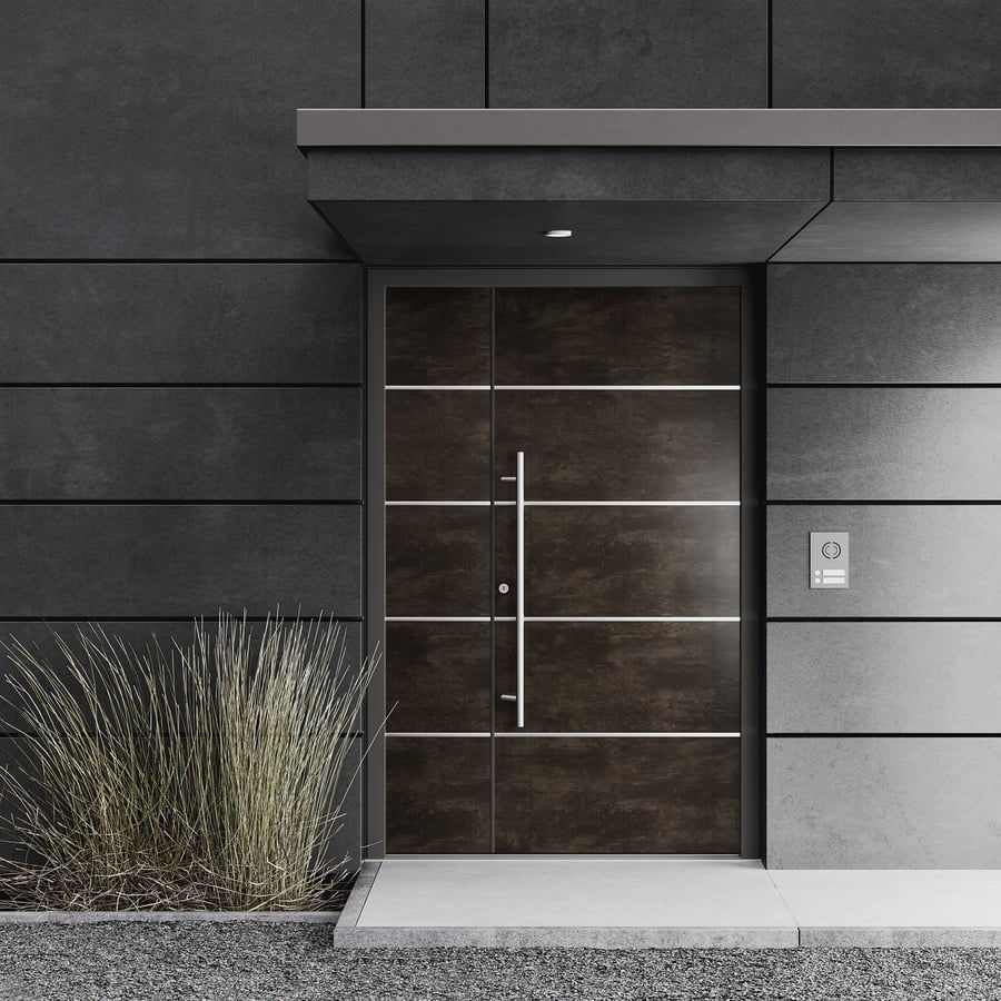 Entry door 21 Finstral aluminum / resin / swing