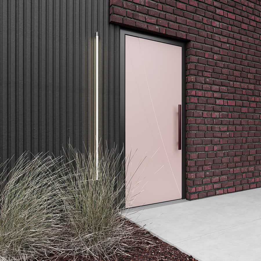 Entry door 04 Finstral aluminum / swing / contemporary