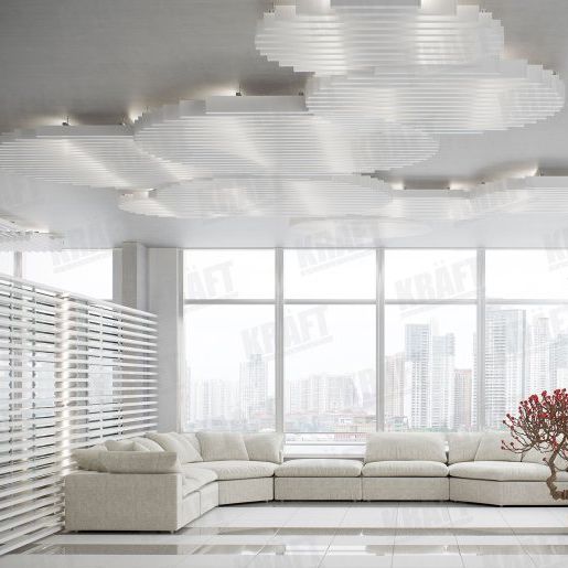 Metal Suspended Ceiling Strip Decorative Kraft Cube Kraft
