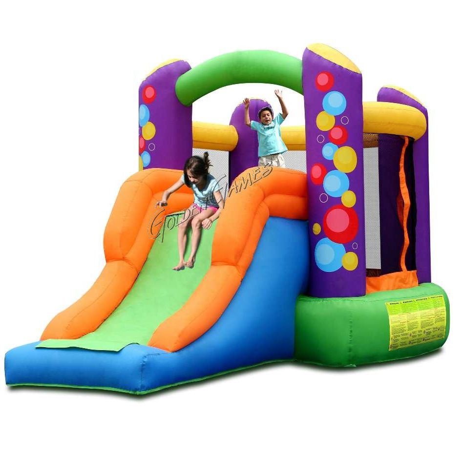 Inflatable play module HAPPY TOY BALLOONS BOUNCER & SLIDE GOLDEN