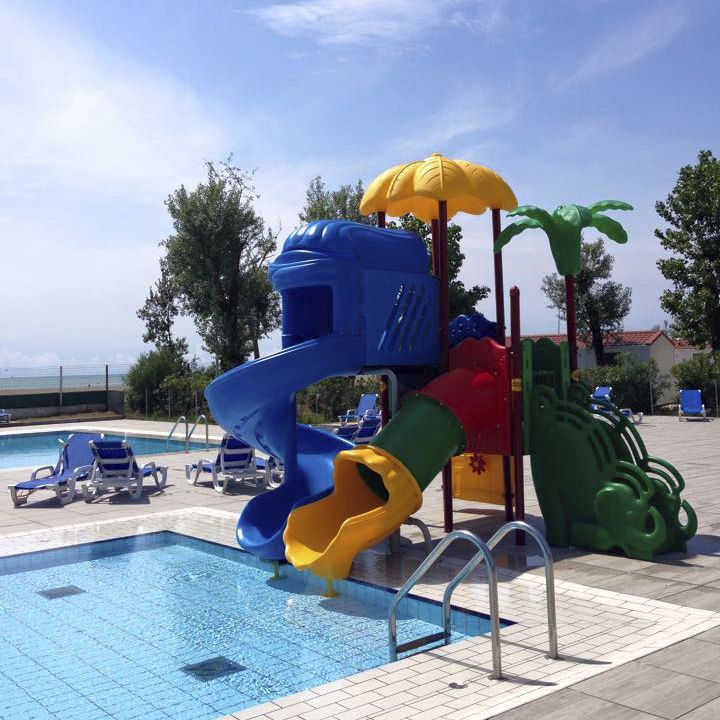 Playground play structure FANTACASTELLO ALADINO COMPACT POOL GOLDEN