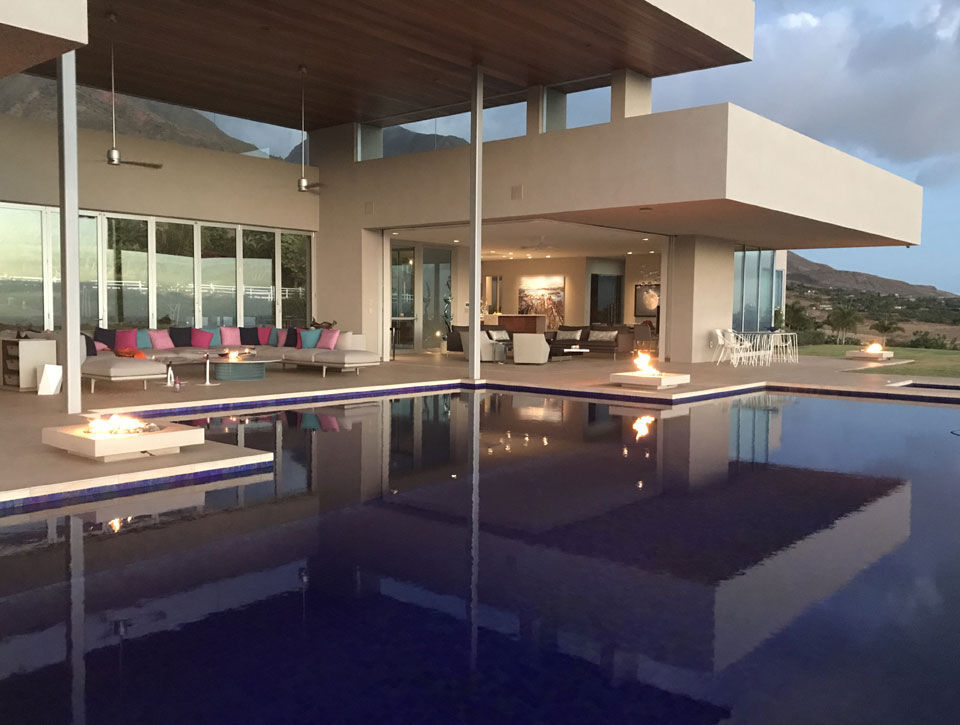 Bioethanol Fire Pit Concrete Halo Low Solus