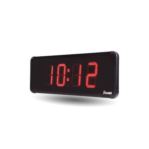 Contemporary clock HMT 15 Bodet Time wallmounted / digital