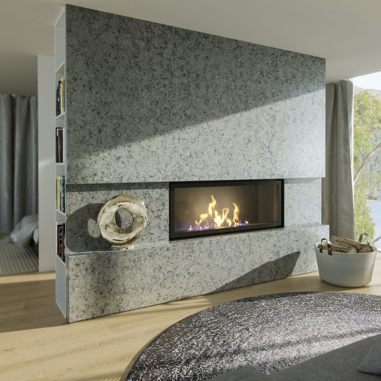 Indoor Tile Wall Engineered Stone Large Format Noble