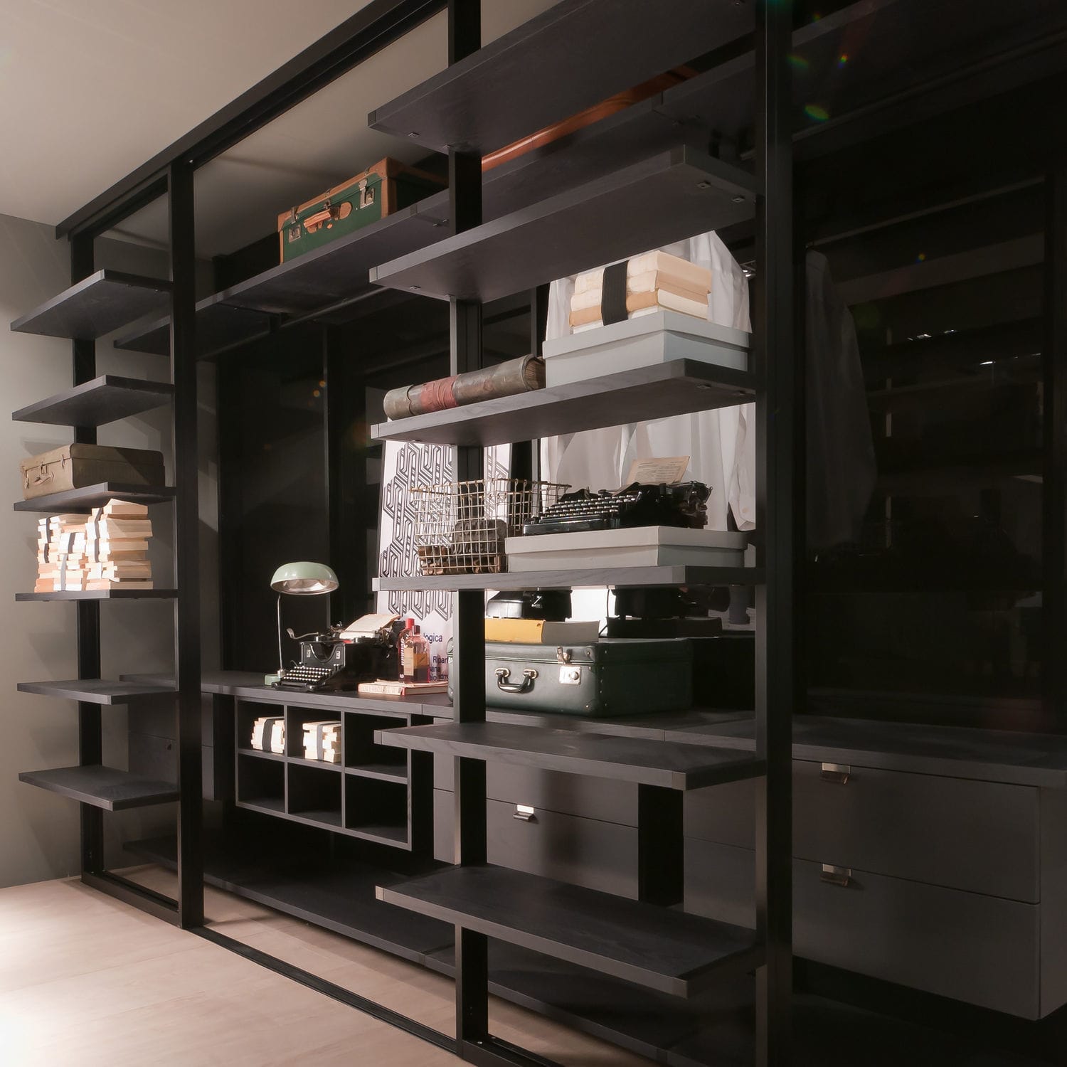 Modular walk-in wardrobe - RI-VISTA - ALBED - sliding / contemporary ...