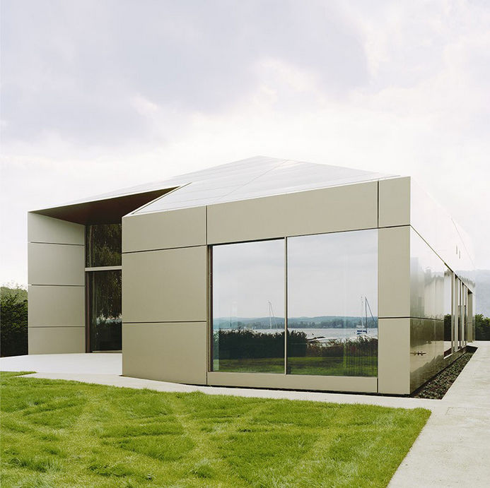 Cassette cladding - VILLA AT THE LAKE OF CONSTANCE - ALUCOBOND ...