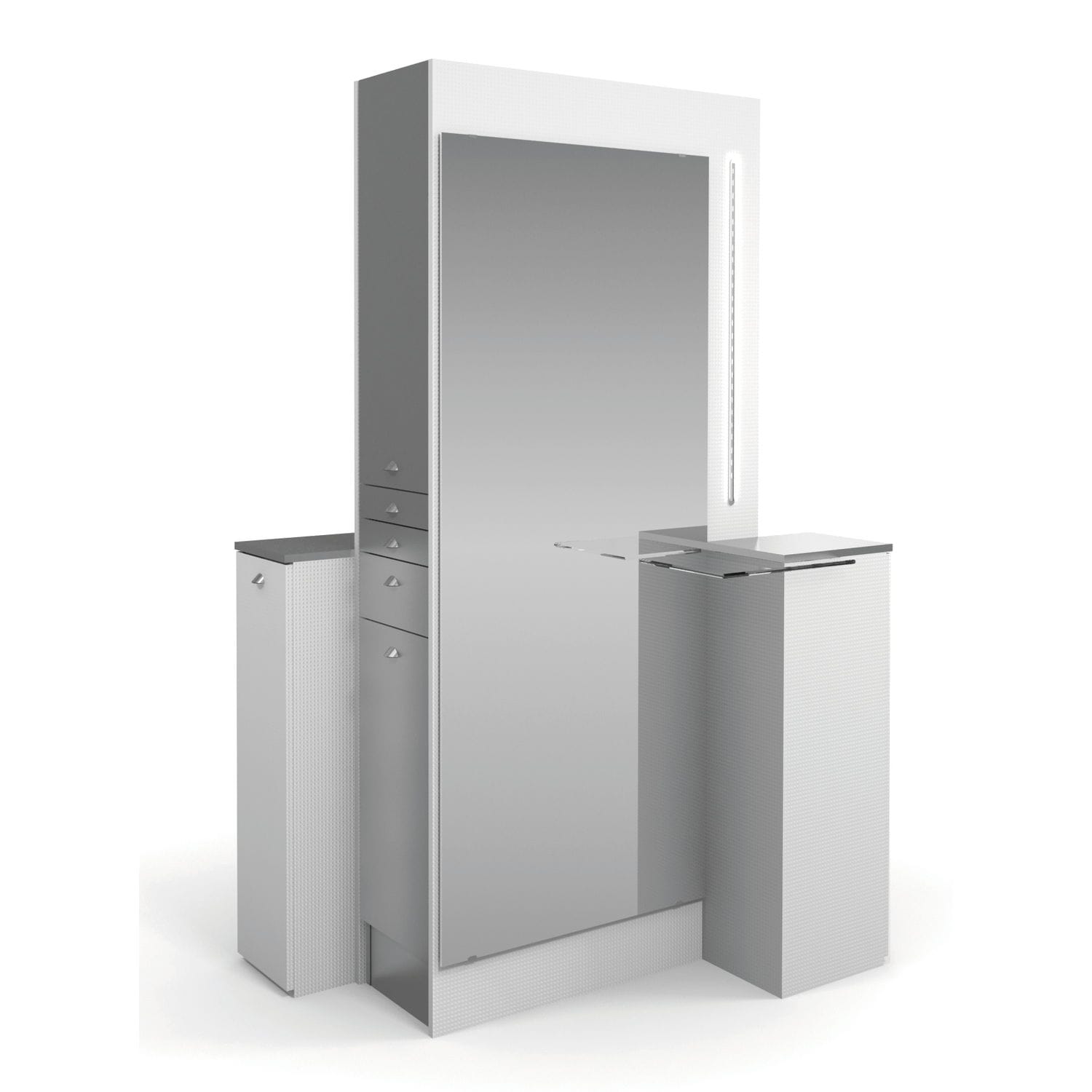 Contemporary dressing table LM052 kaemark laminate / for hairdressers / 2person