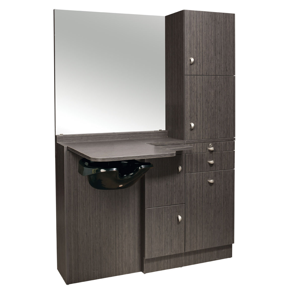 Contemporary dressing table EP260SQ kaemark laminate / for hairdressers / barber