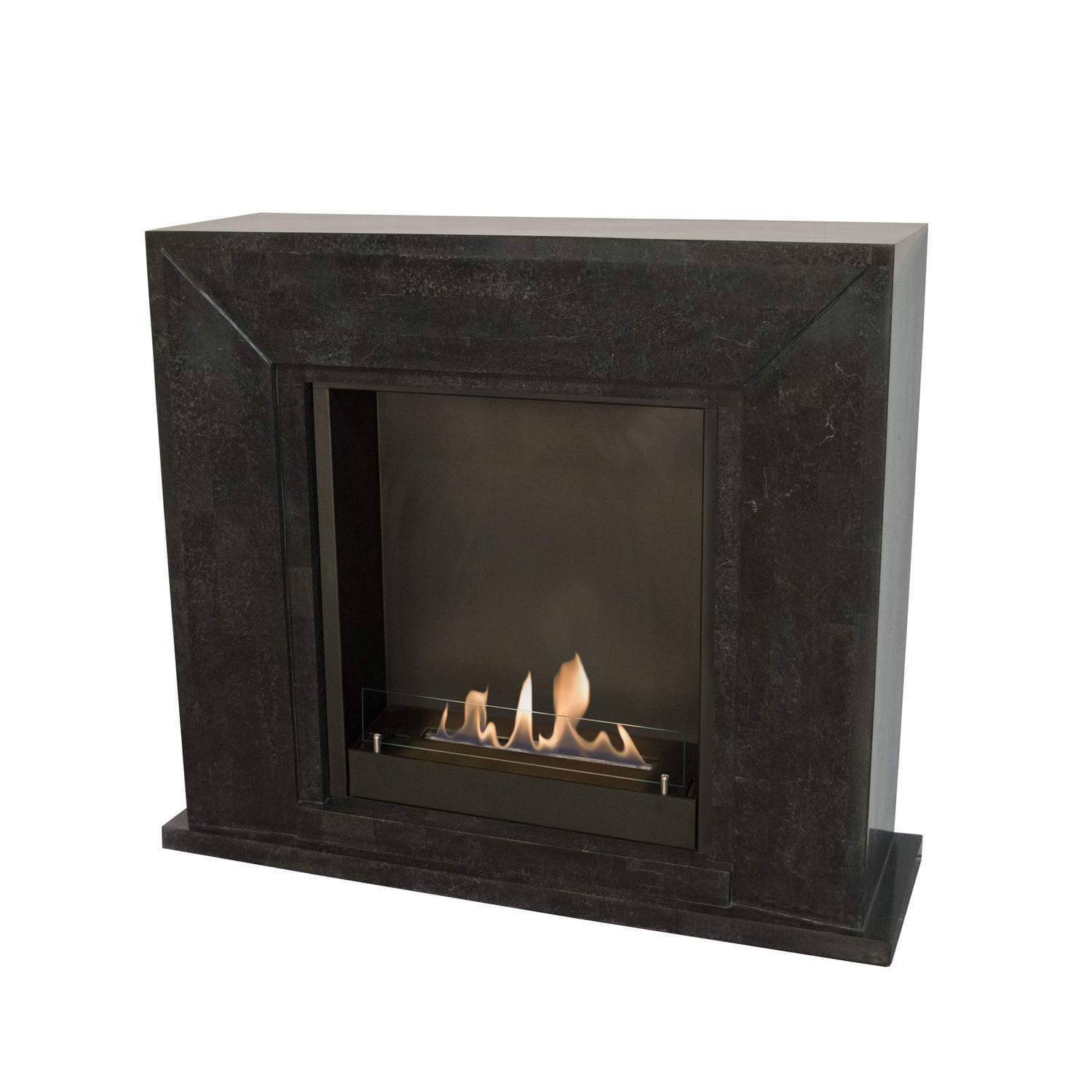 Contemporary Fireplace Surround Natural Stone Nero Xaralyn