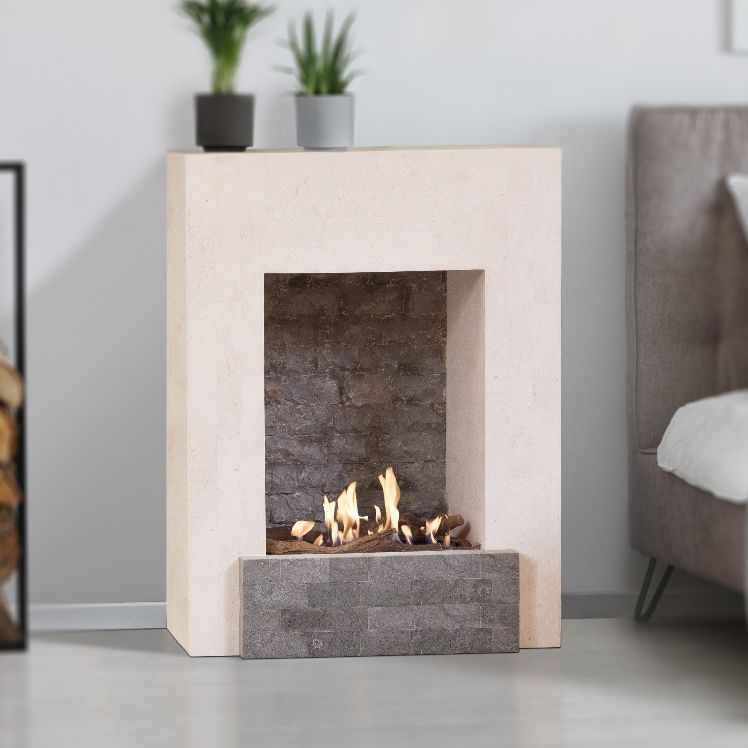 Contemporary Fireplace Surround Natural Stone Todos Xaralyn